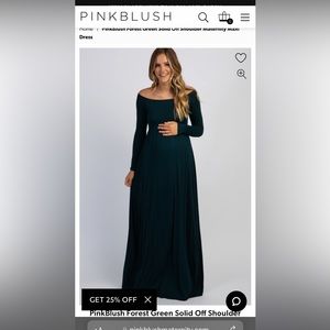 Pink blush maternity dress